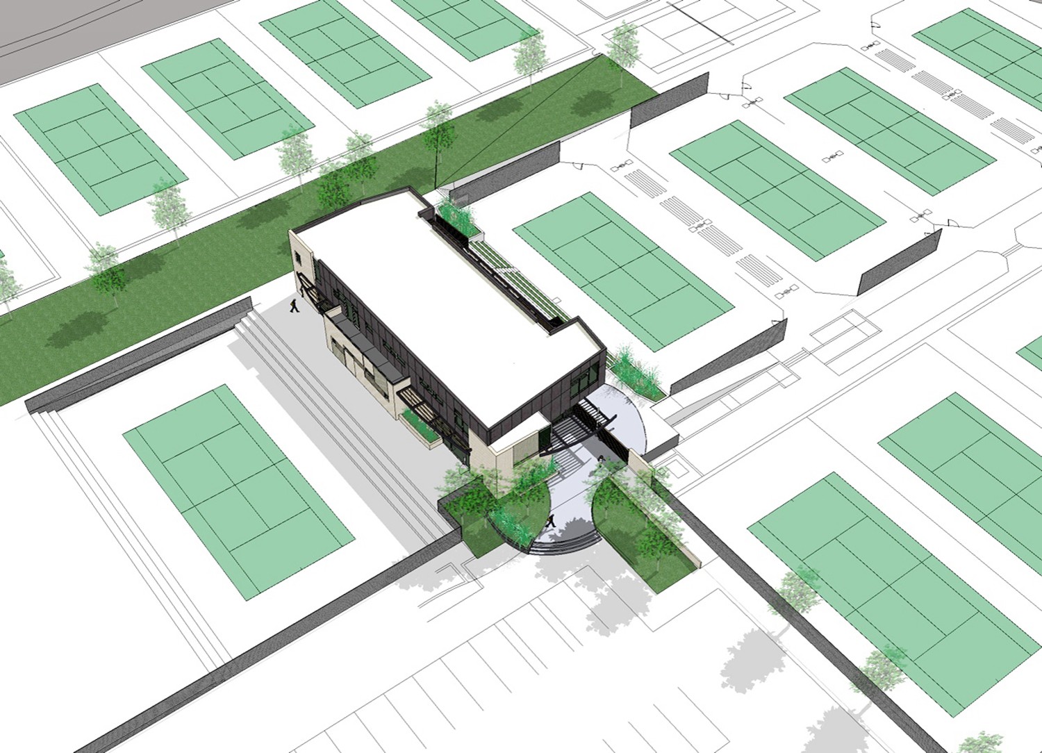 Gates Tennis Center - Studiotrope : Studiotrope